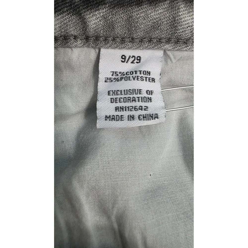 Disclosure Womens Wide Leg Jeans Gray Acid Wash High Rise Denim Size 9/29